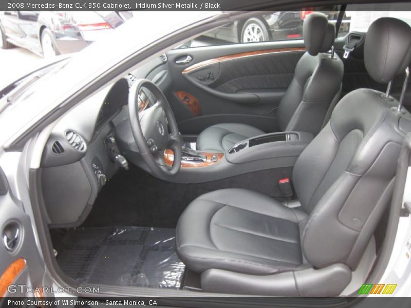 Iridium Silver Metallic / Black 2008 Mercedes-Benz CLK 350 Cabriolet