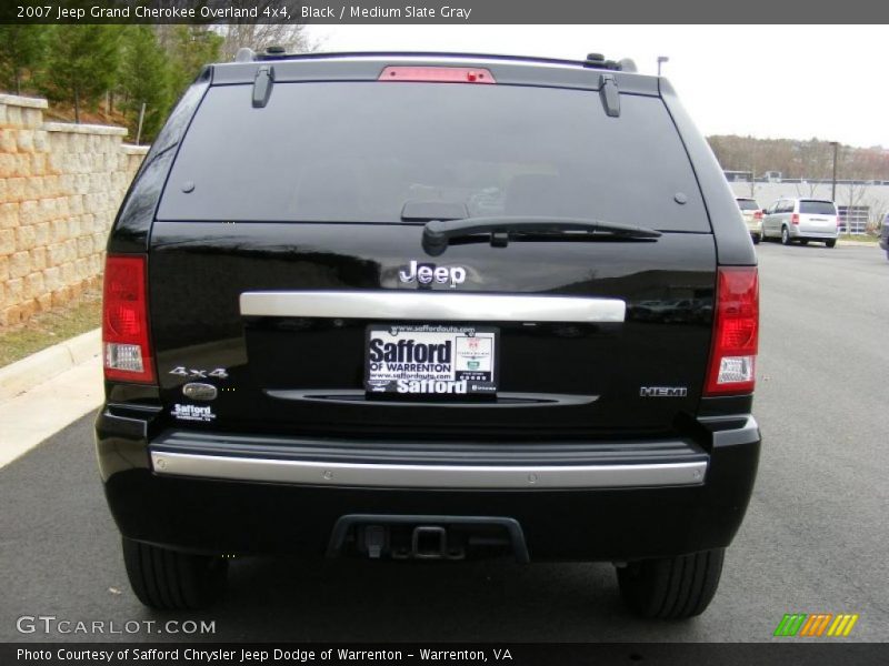 Black / Medium Slate Gray 2007 Jeep Grand Cherokee Overland 4x4