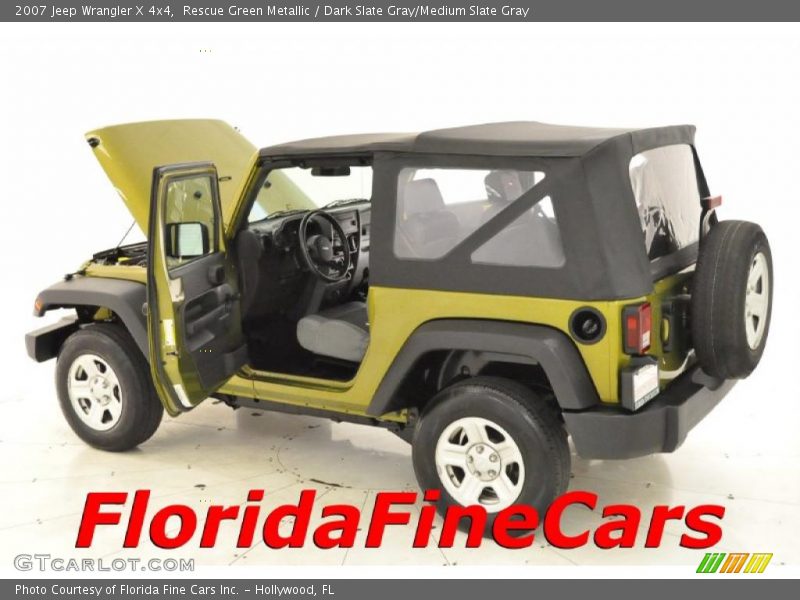 Rescue Green Metallic / Dark Slate Gray/Medium Slate Gray 2007 Jeep Wrangler X 4x4
