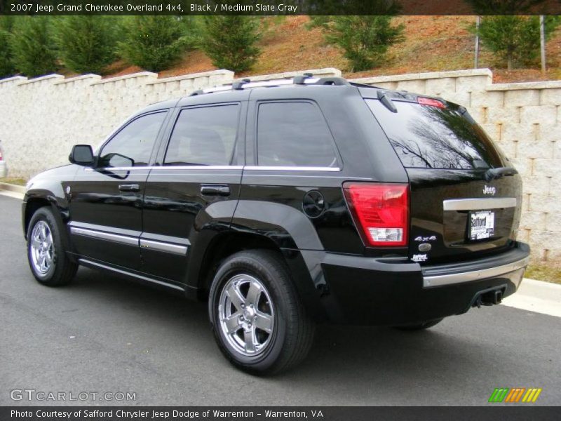 Black / Medium Slate Gray 2007 Jeep Grand Cherokee Overland 4x4
