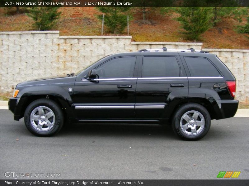 Black / Medium Slate Gray 2007 Jeep Grand Cherokee Overland 4x4
