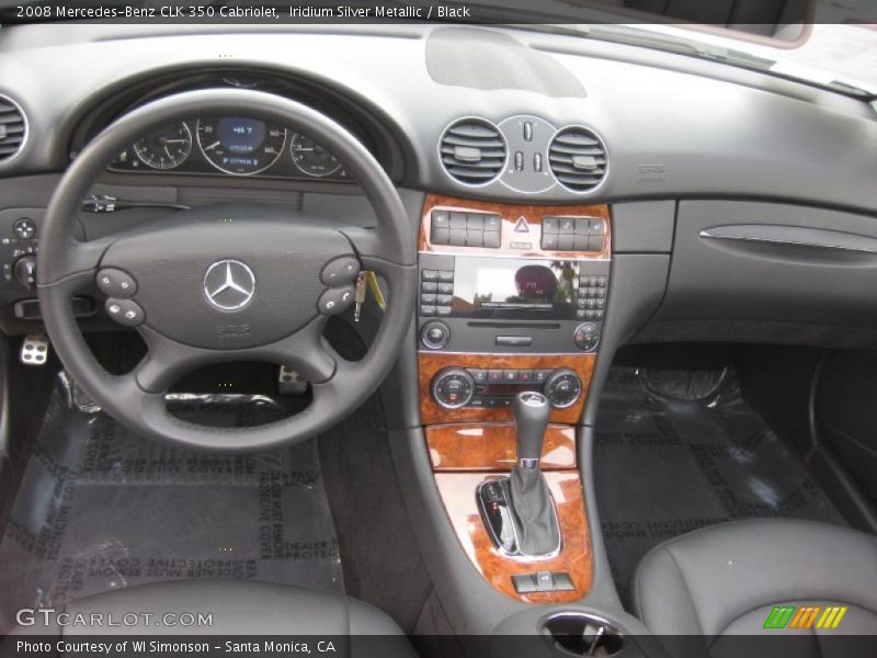 Iridium Silver Metallic / Black 2008 Mercedes-Benz CLK 350 Cabriolet