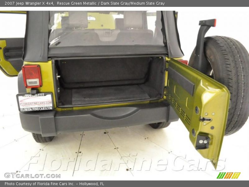Rescue Green Metallic / Dark Slate Gray/Medium Slate Gray 2007 Jeep Wrangler X 4x4