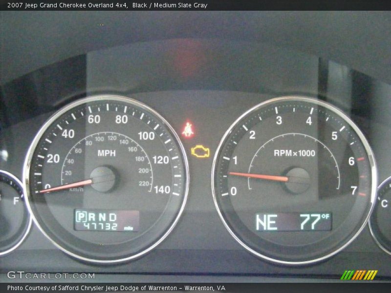 Black / Medium Slate Gray 2007 Jeep Grand Cherokee Overland 4x4