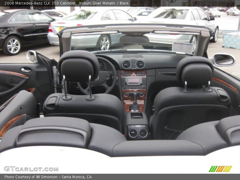 Iridium Silver Metallic / Black 2008 Mercedes-Benz CLK 350 Cabriolet