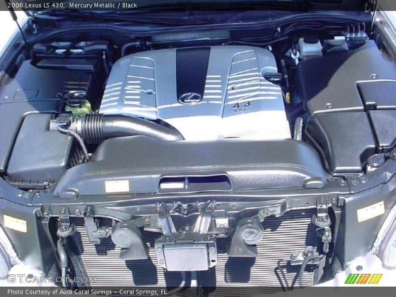 Mercury Metallic / Black 2006 Lexus LS 430