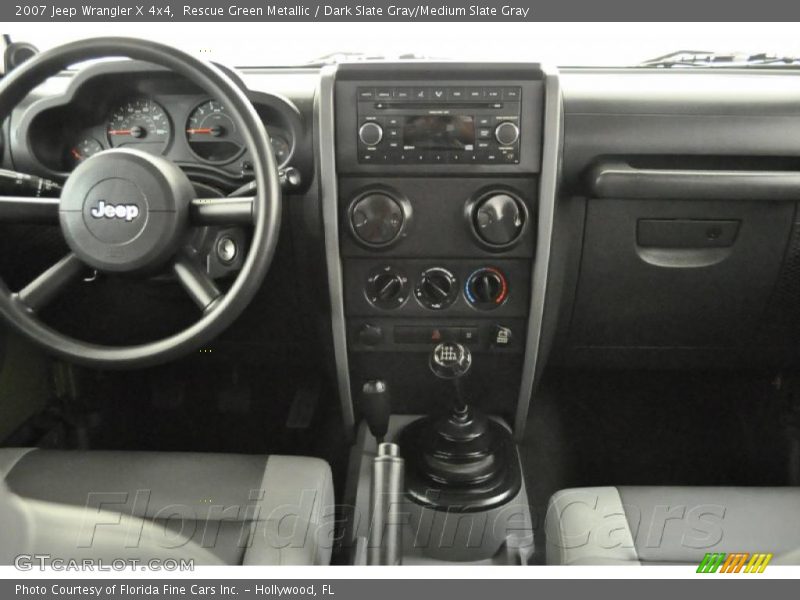 Rescue Green Metallic / Dark Slate Gray/Medium Slate Gray 2007 Jeep Wrangler X 4x4