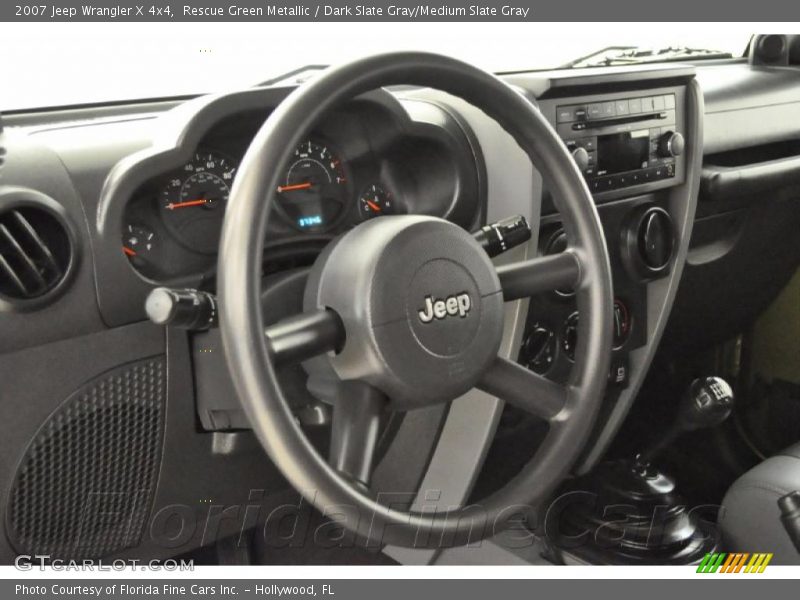 Rescue Green Metallic / Dark Slate Gray/Medium Slate Gray 2007 Jeep Wrangler X 4x4