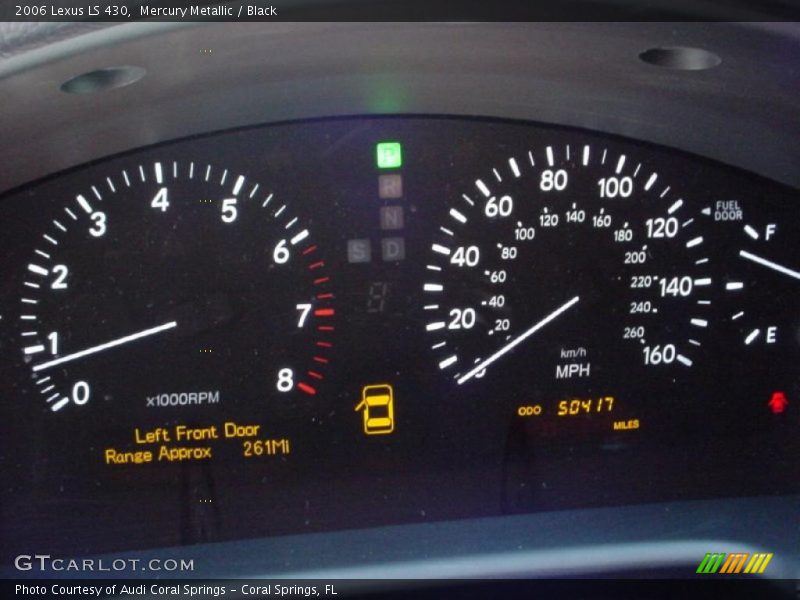 Mercury Metallic / Black 2006 Lexus LS 430