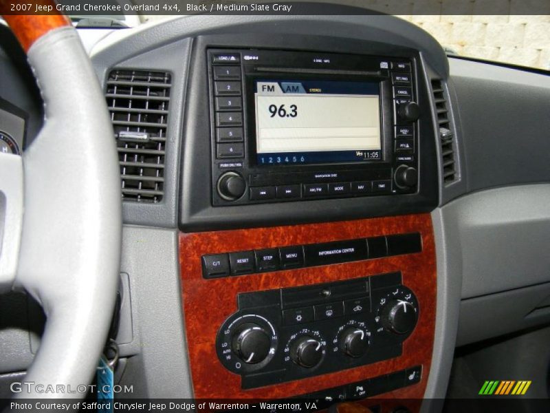 Black / Medium Slate Gray 2007 Jeep Grand Cherokee Overland 4x4