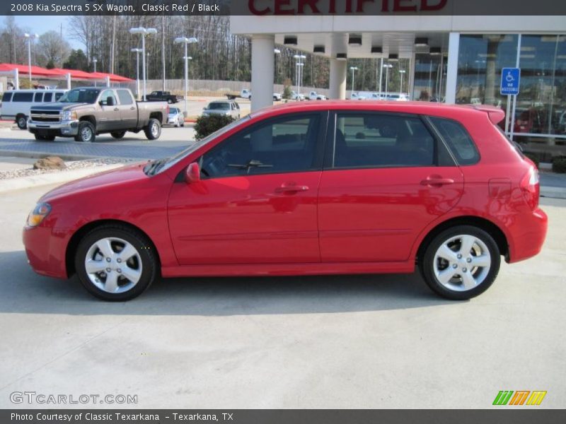 Classic Red / Black 2008 Kia Spectra 5 SX Wagon