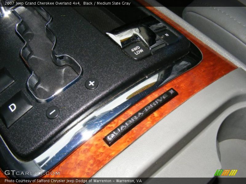 Black / Medium Slate Gray 2007 Jeep Grand Cherokee Overland 4x4