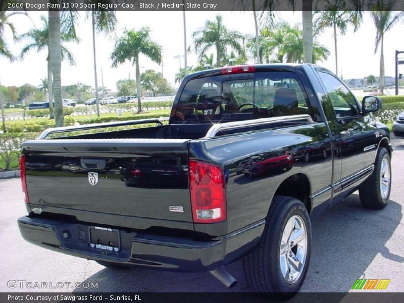 Black / Medium Slate Gray 2006 Dodge Ram 1500 Sport Regular Cab