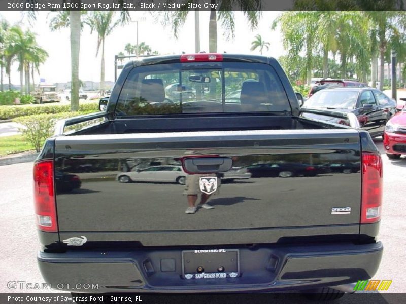 Black / Medium Slate Gray 2006 Dodge Ram 1500 Sport Regular Cab