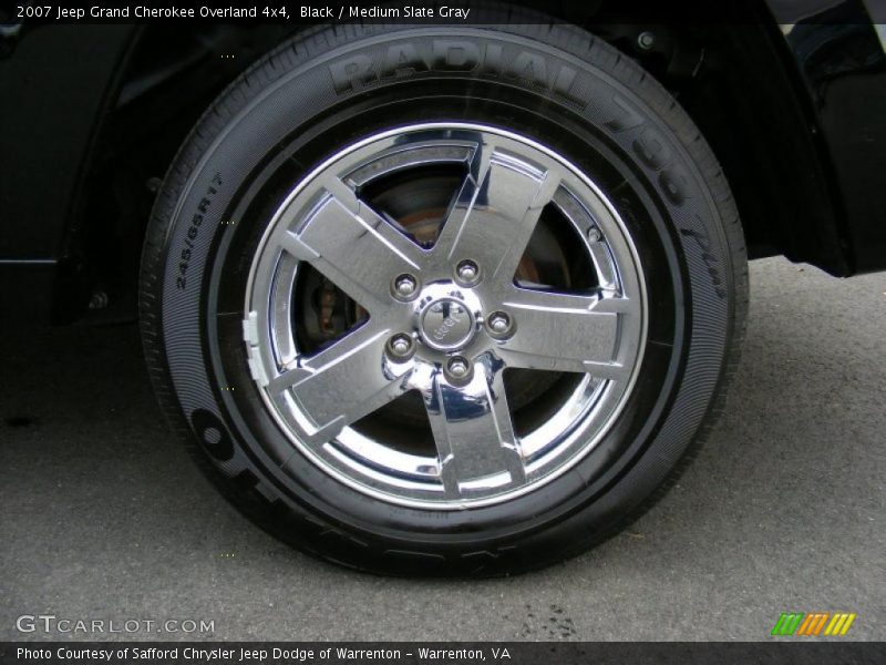 Black / Medium Slate Gray 2007 Jeep Grand Cherokee Overland 4x4
