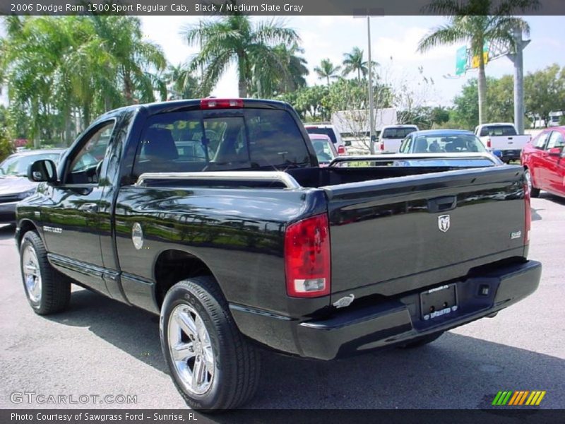 Black / Medium Slate Gray 2006 Dodge Ram 1500 Sport Regular Cab