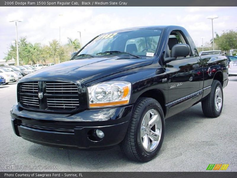 Black / Medium Slate Gray 2006 Dodge Ram 1500 Sport Regular Cab