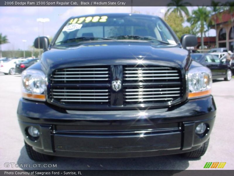 Black / Medium Slate Gray 2006 Dodge Ram 1500 Sport Regular Cab