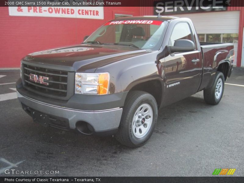 Onyx Black / Dark Titanium 2008 GMC Sierra 1500 Regular Cab