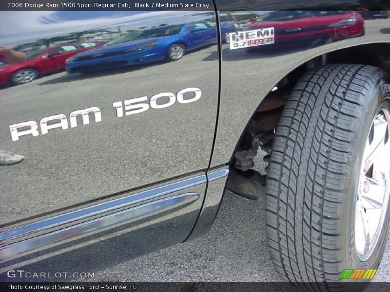 Black / Medium Slate Gray 2006 Dodge Ram 1500 Sport Regular Cab