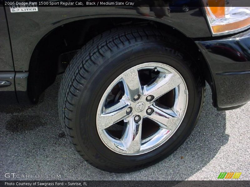 Black / Medium Slate Gray 2006 Dodge Ram 1500 Sport Regular Cab