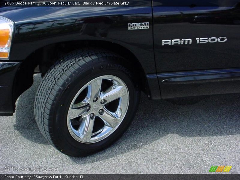 Black / Medium Slate Gray 2006 Dodge Ram 1500 Sport Regular Cab