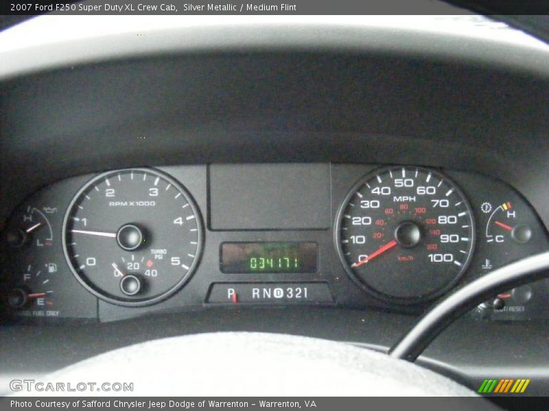 Silver Metallic / Medium Flint 2007 Ford F250 Super Duty XL Crew Cab