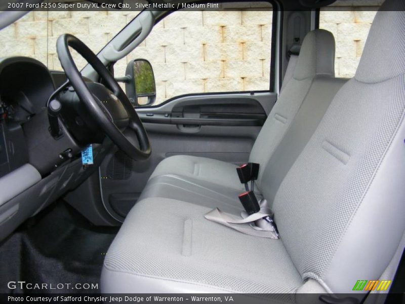 Silver Metallic / Medium Flint 2007 Ford F250 Super Duty XL Crew Cab