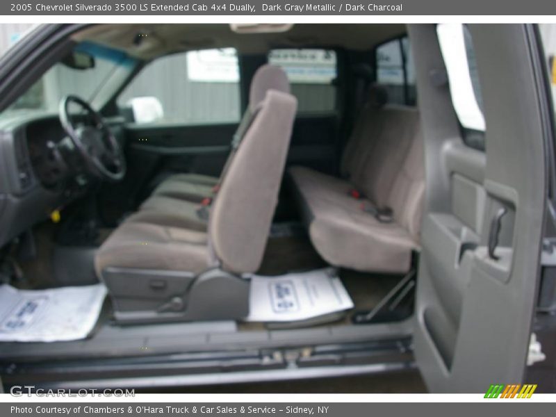 Dark Gray Metallic / Dark Charcoal 2005 Chevrolet Silverado 3500 LS Extended Cab 4x4 Dually