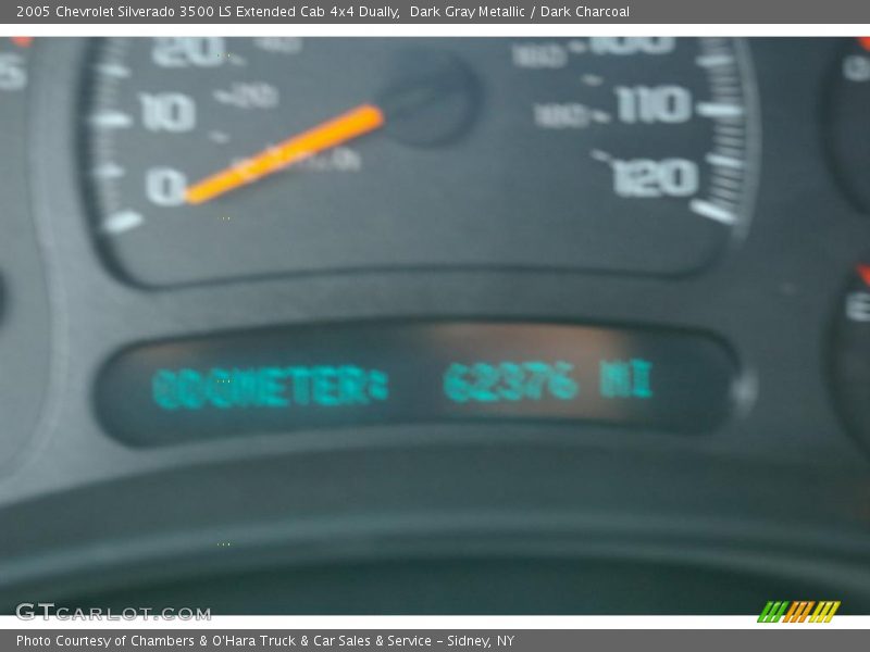 Dark Gray Metallic / Dark Charcoal 2005 Chevrolet Silverado 3500 LS Extended Cab 4x4 Dually