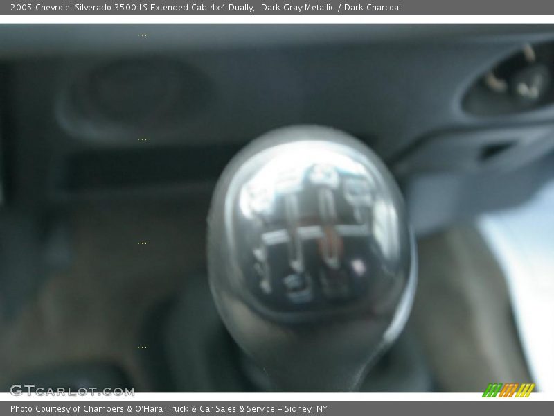 Dark Gray Metallic / Dark Charcoal 2005 Chevrolet Silverado 3500 LS Extended Cab 4x4 Dually