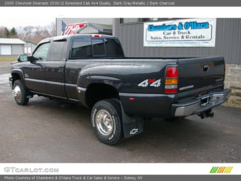 Dark Gray Metallic / Dark Charcoal 2005 Chevrolet Silverado 3500 LS Extended Cab 4x4 Dually