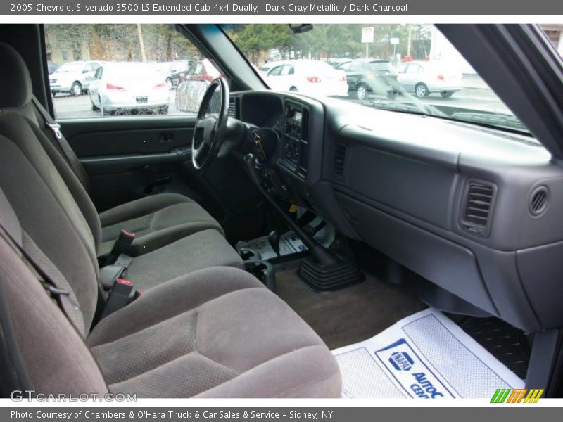 Dark Gray Metallic / Dark Charcoal 2005 Chevrolet Silverado 3500 LS Extended Cab 4x4 Dually
