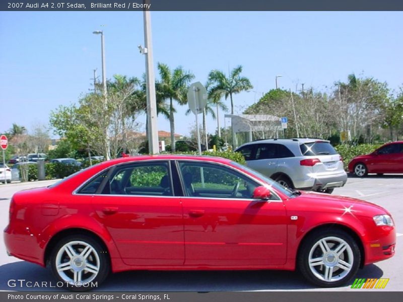 Brilliant Red / Ebony 2007 Audi A4 2.0T Sedan