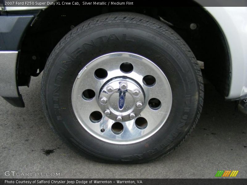 Silver Metallic / Medium Flint 2007 Ford F250 Super Duty XL Crew Cab