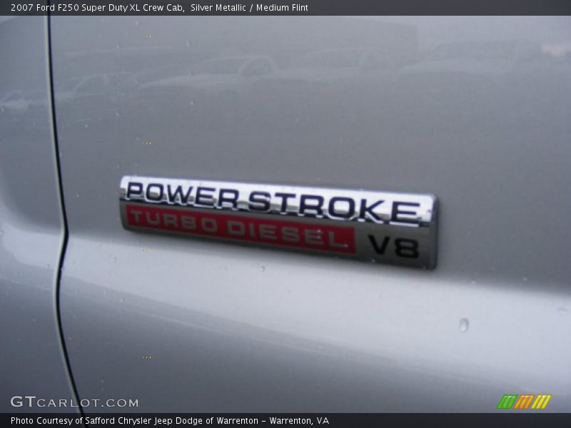 Silver Metallic / Medium Flint 2007 Ford F250 Super Duty XL Crew Cab