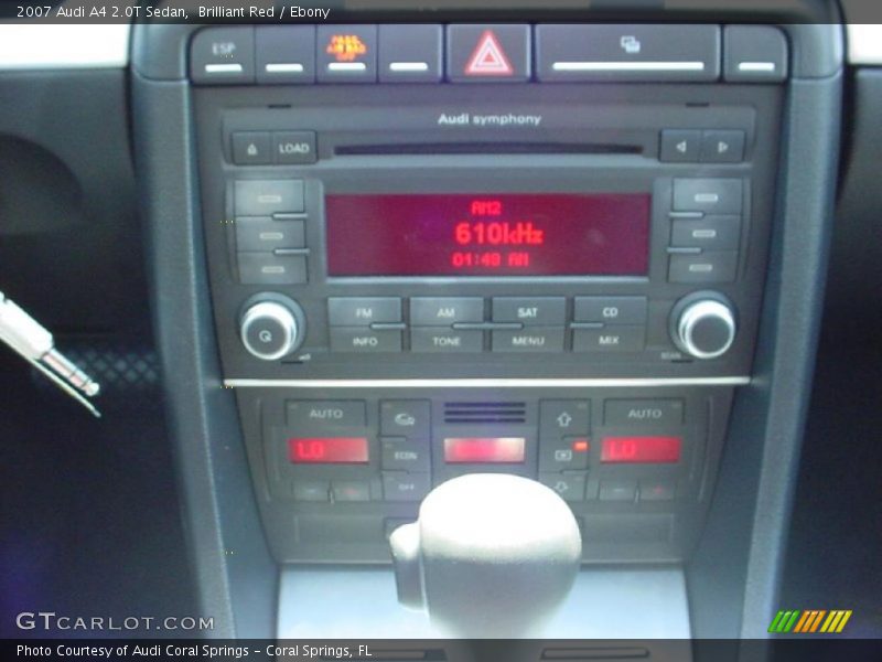 Brilliant Red / Ebony 2007 Audi A4 2.0T Sedan