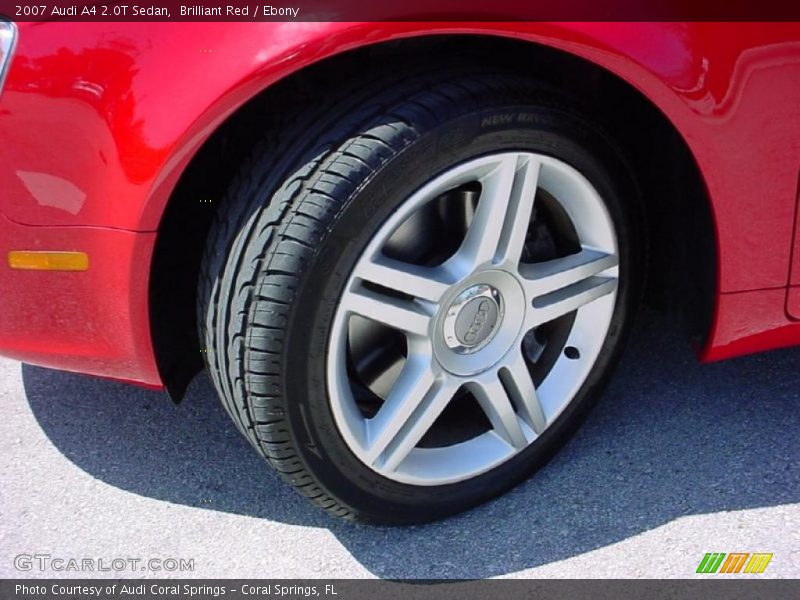 Brilliant Red / Ebony 2007 Audi A4 2.0T Sedan