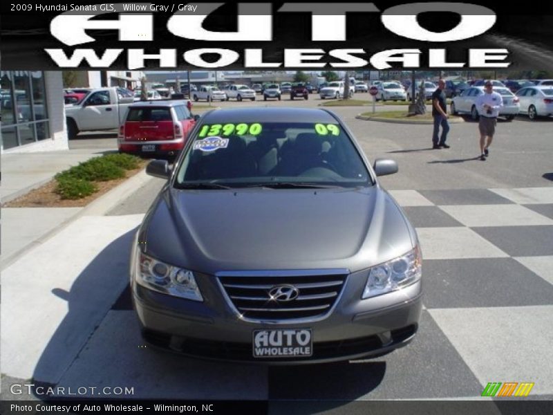 Willow Gray / Gray 2009 Hyundai Sonata GLS