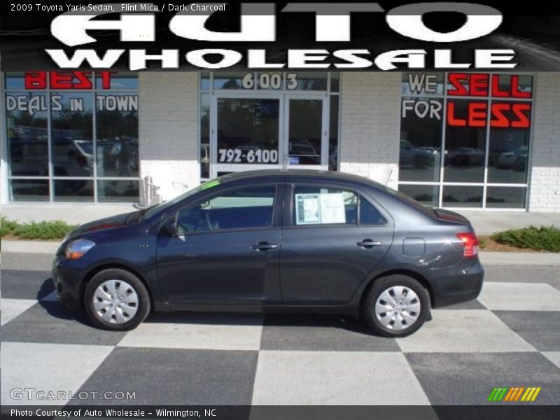 Flint Mica / Dark Charcoal 2009 Toyota Yaris Sedan