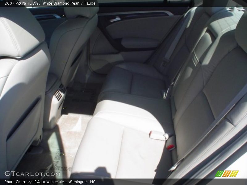 White Diamond Pearl / Taupe 2007 Acura TL 3.2