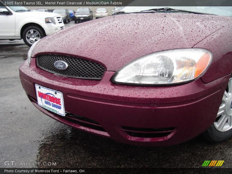 Merlot Pearl Clearcoat / Medium/Dark Pebble 2005 Ford Taurus SEL