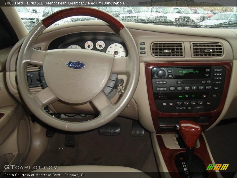Merlot Pearl Clearcoat / Medium/Dark Pebble 2005 Ford Taurus SEL