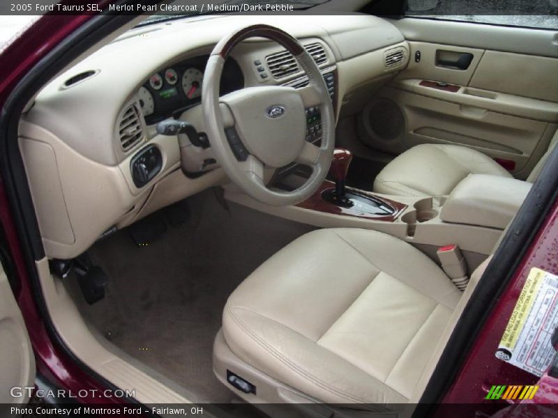 Merlot Pearl Clearcoat / Medium/Dark Pebble 2005 Ford Taurus SEL