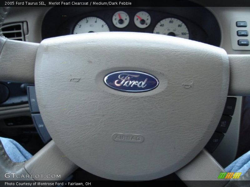 Merlot Pearl Clearcoat / Medium/Dark Pebble 2005 Ford Taurus SEL