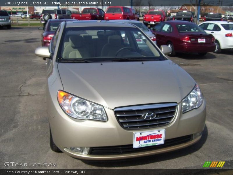 Laguna Sand Metallic / Beige 2008 Hyundai Elantra GLS Sedan