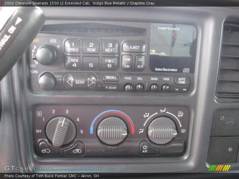 Indigo Blue Metallic / Graphite Gray 2002 Chevrolet Silverado 1500 LS Extended Cab