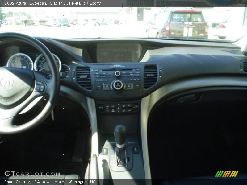 Glacier Blue Metallic / Ebony 2009 Acura TSX Sedan