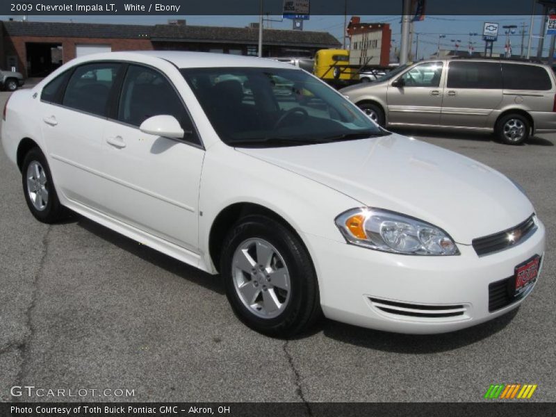White / Ebony 2009 Chevrolet Impala LT