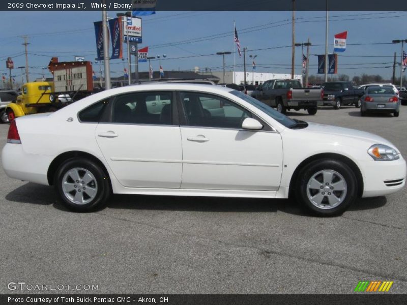 White / Ebony 2009 Chevrolet Impala LT